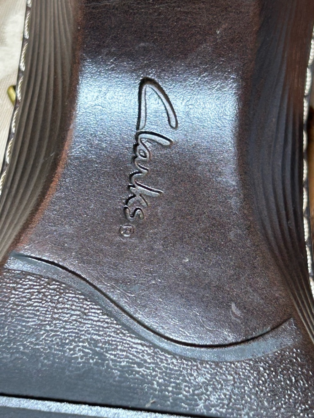 Clarks Bendables Women's 7M Brown Leather Mary Jane Sandals Ankle Strap Buckle - Picture 11 of 15